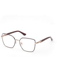 Guess - Gu50313 069 Optical Frames Metal Squared Normal - Lyst