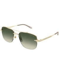 Montblanc - Mb0513S 002 Sunglasses Metal Pilot Nuanced - Lyst