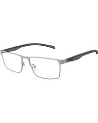 Emporio Armani - Ea1190 3003 Optical Frames Metal Transparent Squared Normal - Lyst