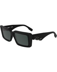 KARL LAGERFELD - Kl6180S 001 Sunglasses Acetate Squared Normal - Lyst