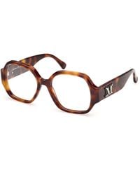 Max Mara - Mm5252 52 Optical Frames Acetate Geometric Normal - Lyst