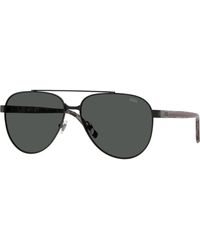 DIESEL - Dl1021 105387 Sunglasses Metal Pilot Normal - Lyst