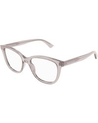 McQueen - Am0487O 003 Optical Frames Acetate Transparent Cat Eye - Lyst