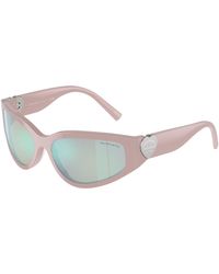 Tiffany & Co. - Tf4217 8393Mu Sunglasses Acetate Geometric Normal Mirror - Lyst