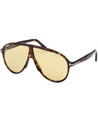 Tom Ford - Ft1211 Vladimir 52E Sunglasses Acetate Giallo Pilot Photochromatic - Lyst