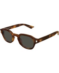 Saint Laurent - Sl 946 002 Sunglasses Acetate Round - Lyst