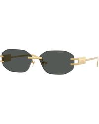 Versace - Ve2274 100287 Sunglasses Metal Geometric Normal - Lyst