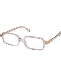 Miu Miu - Mu 01Yv 12W1O1 Optical Frames Acetate Squared Normal - Lyst