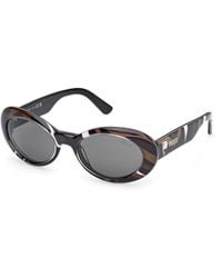 PUCCI - Ep0234 99A Sunglasses Acetate Smoke Round Normal - Lyst