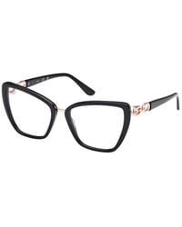 Guess - Gu50180 001 Optical Frames Acetate Cat Eye Normal - Lyst