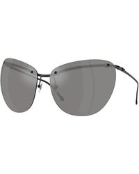 DIESEL - Dl1007 109/6G Sunglasses Metal Cat Eye Mirrored - Lyst