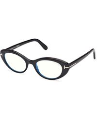 Tom Ford - Ft6092-B 001 Optical Frames Acetate Round Normal - Lyst