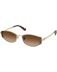 Swarovski - Sk7035D 401374 Sunglasses Metal Round Normal Shaded - Lyst