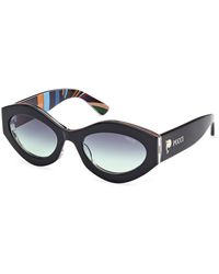 PUCCI - Ep0227 01B Sunglasses Acetate Smoke Geometric Normal - Lyst