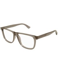 McQueen - Am0463O 005 Optical Frames Acetate Transparent Pilot - Lyst