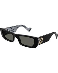 Gucci - Gg0516S 001 Sunglasses Acetate Squared Normal - Lyst