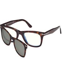Tom Ford - Ft5970-B 052 Optical Frames Acetate Squared Normal - Lyst