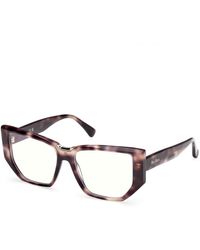Max Mara - Mm5179-B 052 Optical Frames Acetate Geometric Normal - Lyst