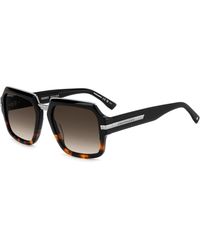 DSquared² - D2 0159/S Wr7/Ha Sunglasses Acetate Squared Normal Shaded - Lyst