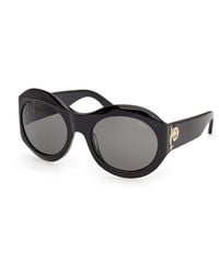 PUCCI - Ep0260 01A Sunglasses Acetate Smoke Round Normal - Lyst