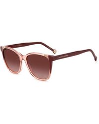 Carolina Herrera - Ch 0061/S C19/3X Sunglasses Plastic Round Shaded - Lyst