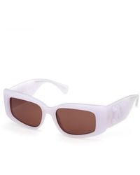 Max Mara - Mm0209 21E Sunglasses Injected Geometric Normal - Lyst