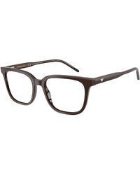 Emporio Armani - Ea3258 6255 Optical Frames Acetate Squared Normal - Lyst