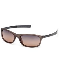Timberland - Tb00062-H 20D Sunglasses Injected Smoke Squared Polarized - Lyst