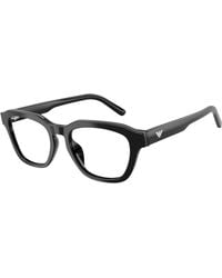 Emporio Armani - Ea3291U 5017 Optical Frames Acetate Transparent Geometric Normal - Lyst
