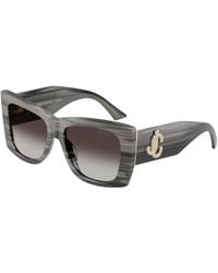 Jimmy Choo - Jc5036B 50638G Sunglasses Acetate Squared Normal Shaded - Lyst