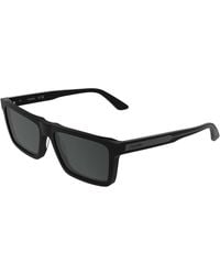 Calvin Klein - Ck26504S 001 Sunglasses Acetate Smoke Squared Normal - Lyst