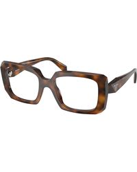 Prada - Pr C09V 20D1O1 Optical Frames Acetate Pillow Normal - Lyst