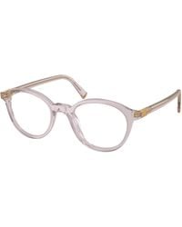 Miu Miu - Mu 02Wv 12W1O1 Optical Frames Acetate Transparent Round Normal - Lyst