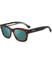 DSquared² - D2 0012/S Ex4/Mt Sunglasses Acetate Squared Mirror - Lyst