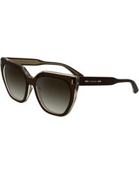 Calvin Klein - Ck24535S 226 Sunglasses Acetate Butterfly Normal Shaded - Lyst
