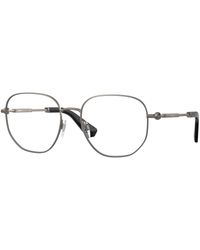 Burberry - Be1385 1316 Optical Frames Metal Transparent Squared Normal - Lyst