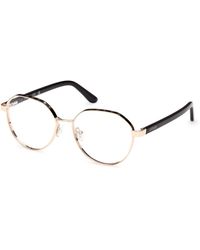 Guess - Gu50124 005 Optical Frames Metal Round Normal - Lyst