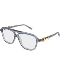 Gucci - Gg2216O 003 Optical Frames Acetate Transparent Pilot - Lyst