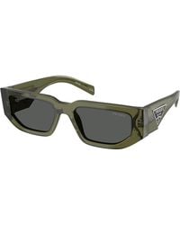 Prada - Pr 09Zs 25A40L Sunglasses Acetate Squared Normal - Lyst