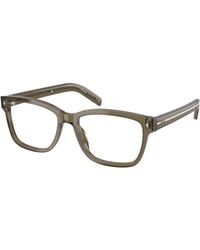 Prada - Pr B10V 18T1O1 Optical Frames Acetate Transparent Squared Normal - Lyst