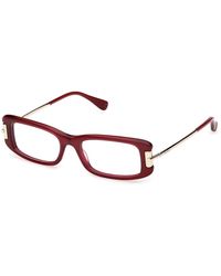 Max Mara - Mm5224 069 Optical Frames Acetate Squared Normal - Lyst
