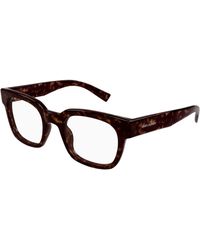 Saint Laurent - Sl 805 002 Optical Frames Acetate Transparent Round - Lyst