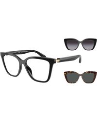 Emporio Armani - Ea4254U 50171W Sunglasses Injected Transparent Cat Eye Normal - Lyst
