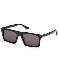 Web - We0397 01A Sunglasses Acetate Smoke Squared Normal - Lyst