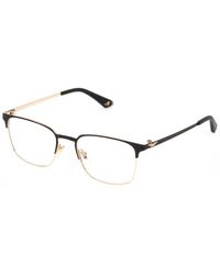 Police - Vplp14 Tailwind Pro 1 302 Optical Frames Metal Squared - Lyst