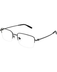 Montblanc - Mb0313Oa 003 Optical Frames Titanium Transparent Squared - Lyst