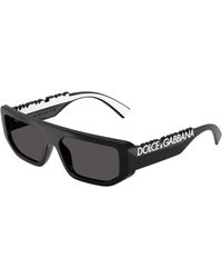 Dolce & Gabbana - Dg6203 501/87 Sunglasses Injected Squared Normal - Lyst
