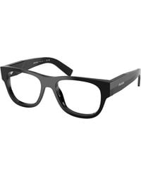 Prada - Pr D08Vu 16K1O1 Optical Frames Acetate Transparent Squared Normal - Lyst