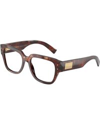 Dolce & Gabbana - Dg3405 3222 Optical Frames Acetate Transparent Squared Normal - Lyst