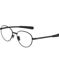 Moncler - Me1015 1001 Optical Frames Metal Transparent Round Normal - Lyst